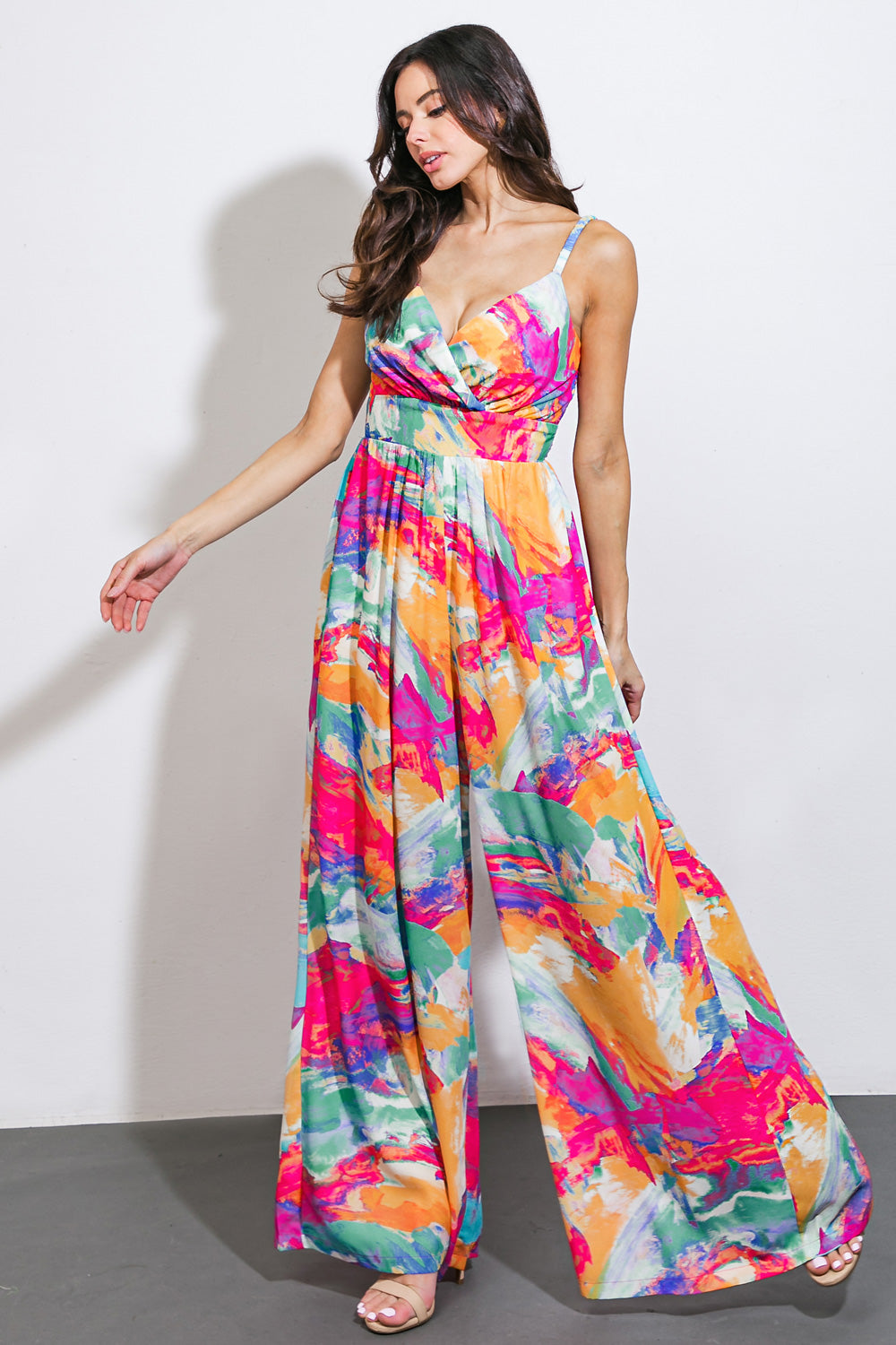 WANDERING AROUND WOVEN JUMPSUIT Flying Tomato